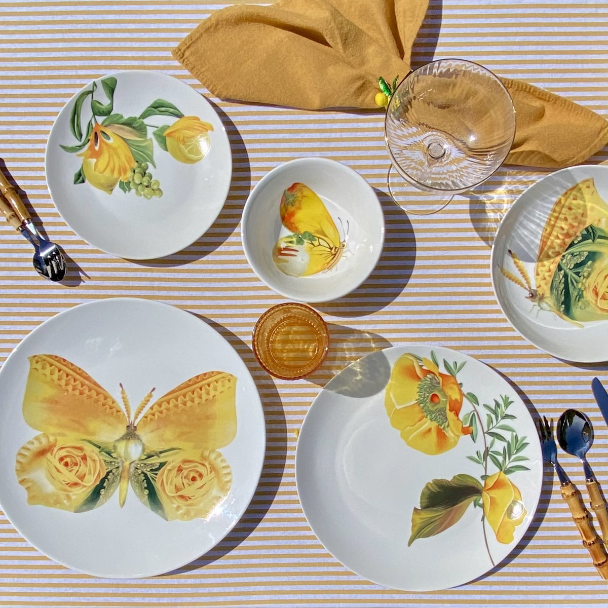 Botanical Wonders - Set of 4 breakfast plates