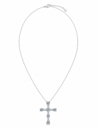7.3ct Majestic Moissanite Cross Pendant halskæde
