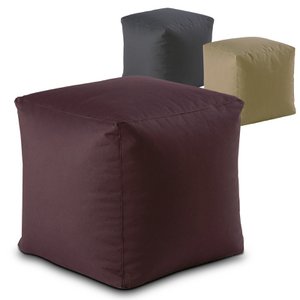 Sitzhocker Outdoorf Sitzwürfel 45x45x45cm Fußhocker Bodenkissen Garten Terrasse Bamba