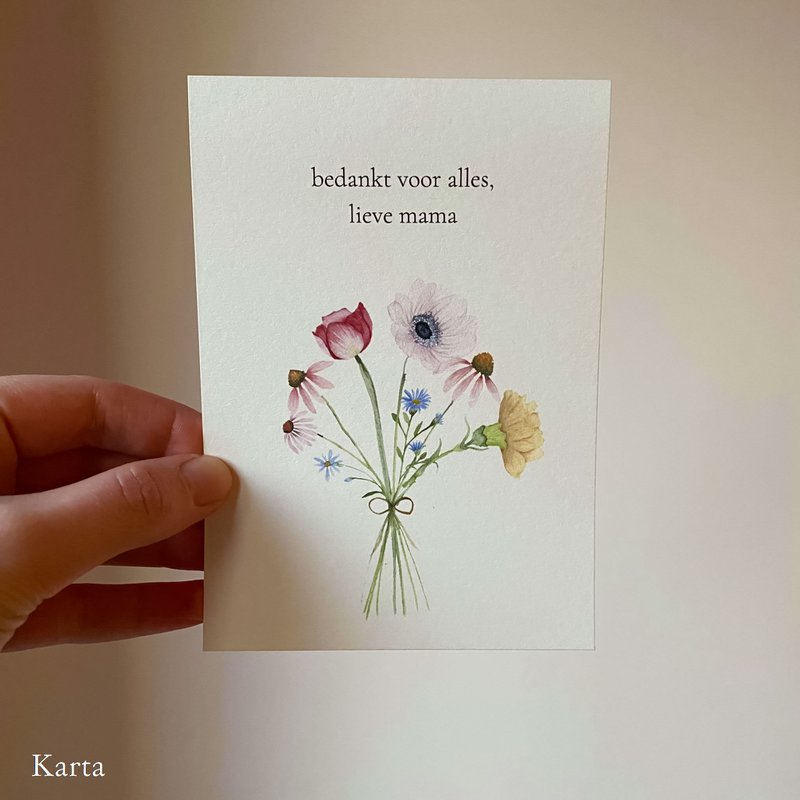 kartka z życzeniami - bukiet