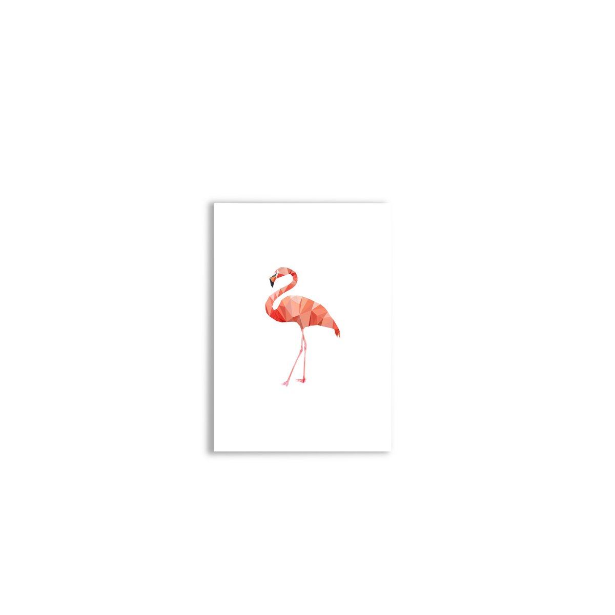 Begrüßungskarte Flamingo mit Umschlag