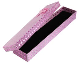 Uhrenbox, Pappe, pink, VE 6, 30 cm x 6,5 cm x 3,5 cm