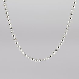 925 Sterling Silber "Kugelkette" 1,5mm, diamantiert