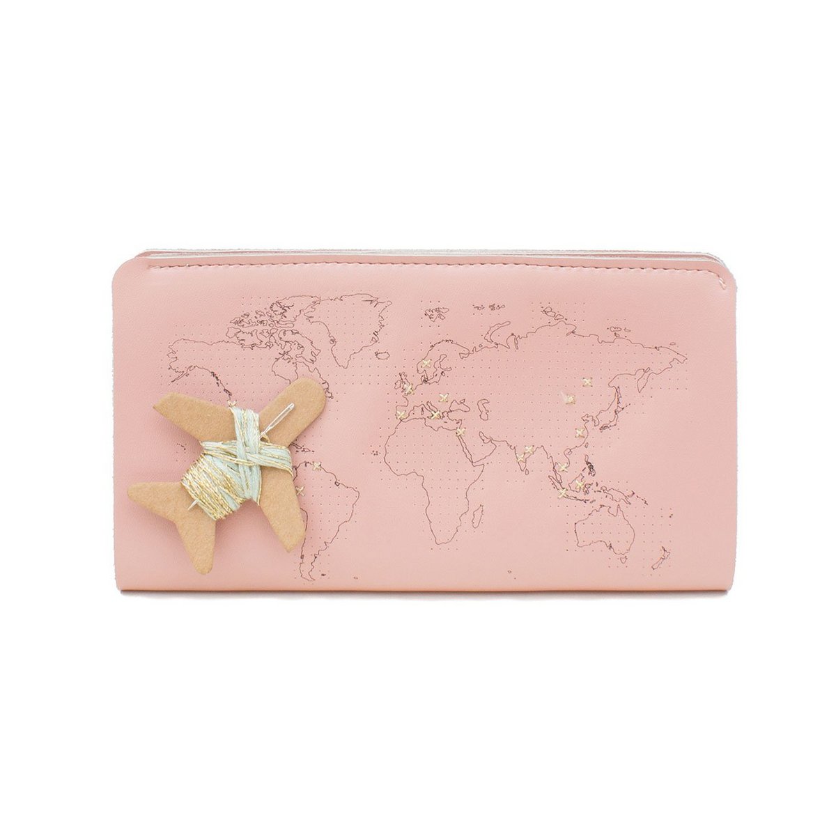 Stitch Travel Wallet - Roze