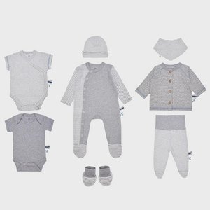 OrganicEra Organic 9 Pcs Newborn Set, Grey