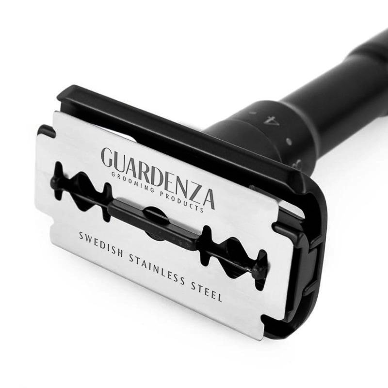 GUARDENZA  VERSTELBARE DOUBLE-EDGE SAFETY RAZOR - MAT ZWART
