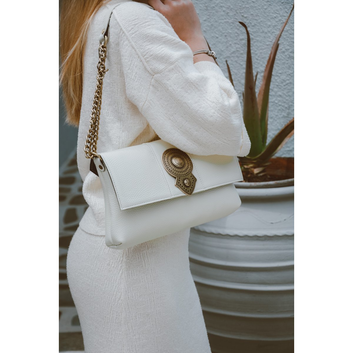 Skórzana Torba Na Ramię Aurora - Mocca Suede