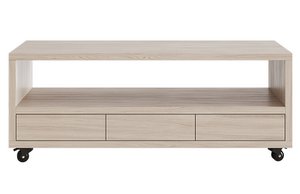 Sendai Nordic 3-drawer tv cabinet with wheels