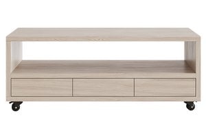 Sendai Nordic 3-drawer tv cabinet with wheels