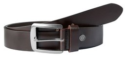 Leonardo Verrelli belt genuine leather, can be shortened, brown, 120 cm