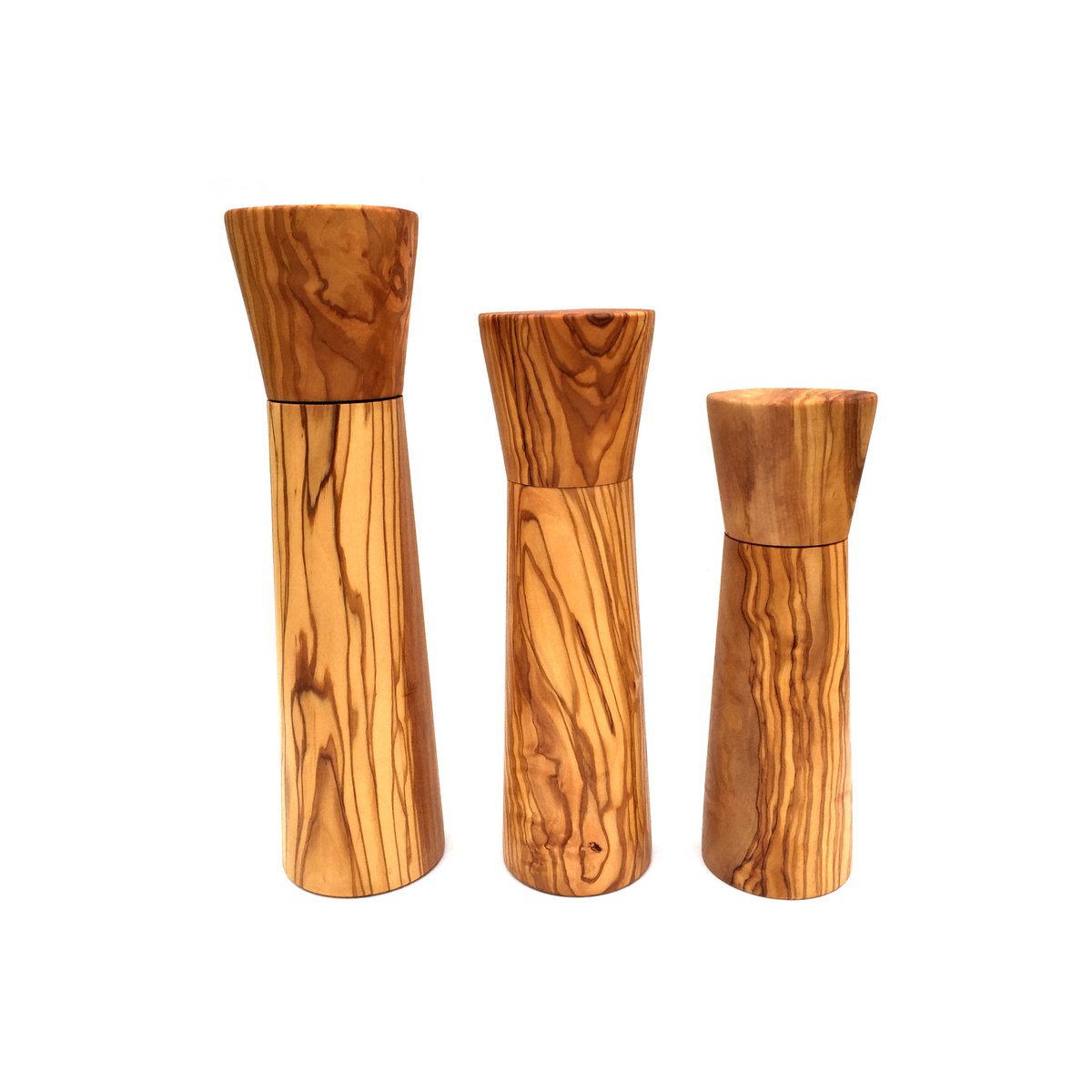 Salz- und Pfeffermühle Mühle handgemacht aus Olivenholz