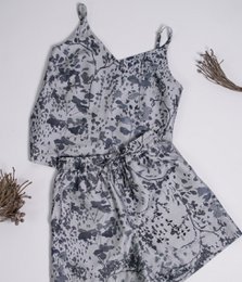 Completo due pezzi Silky Poems Grey (camicia + pantaloncini)
