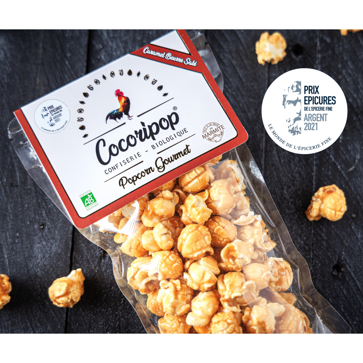 Mini salted butter caramel popcorn 40g