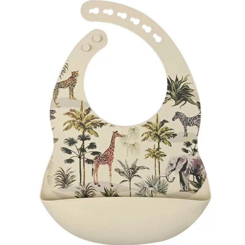 Silikone hagesmæk Jungle - Beige
