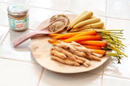 HUMMUS WITH CUMIN AND ROSEMARY FOR BABIES - NO SALT ADDED - NO ADDITIVES - 90G - FROM 12 MONTHS