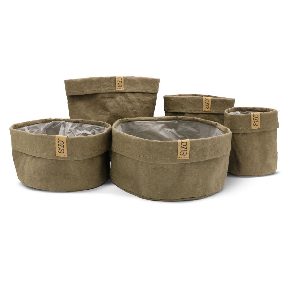 SIZO Washable Paper Bag Mud with waterproof biodegradable liner