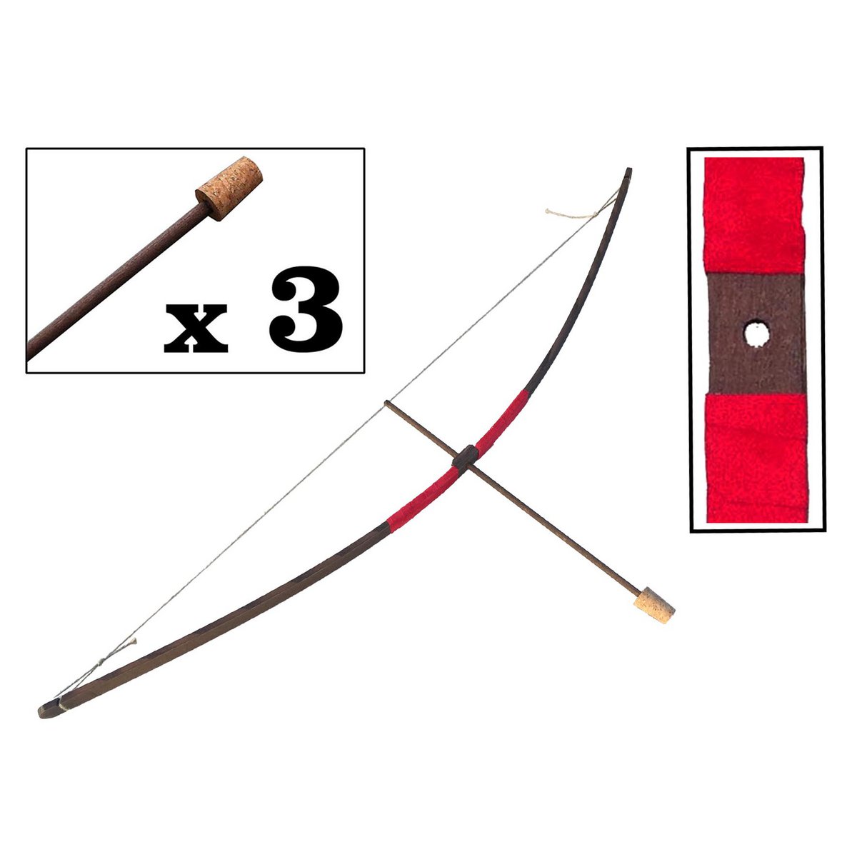 BOW RUSTIK + 3 ARROWS - ST454F