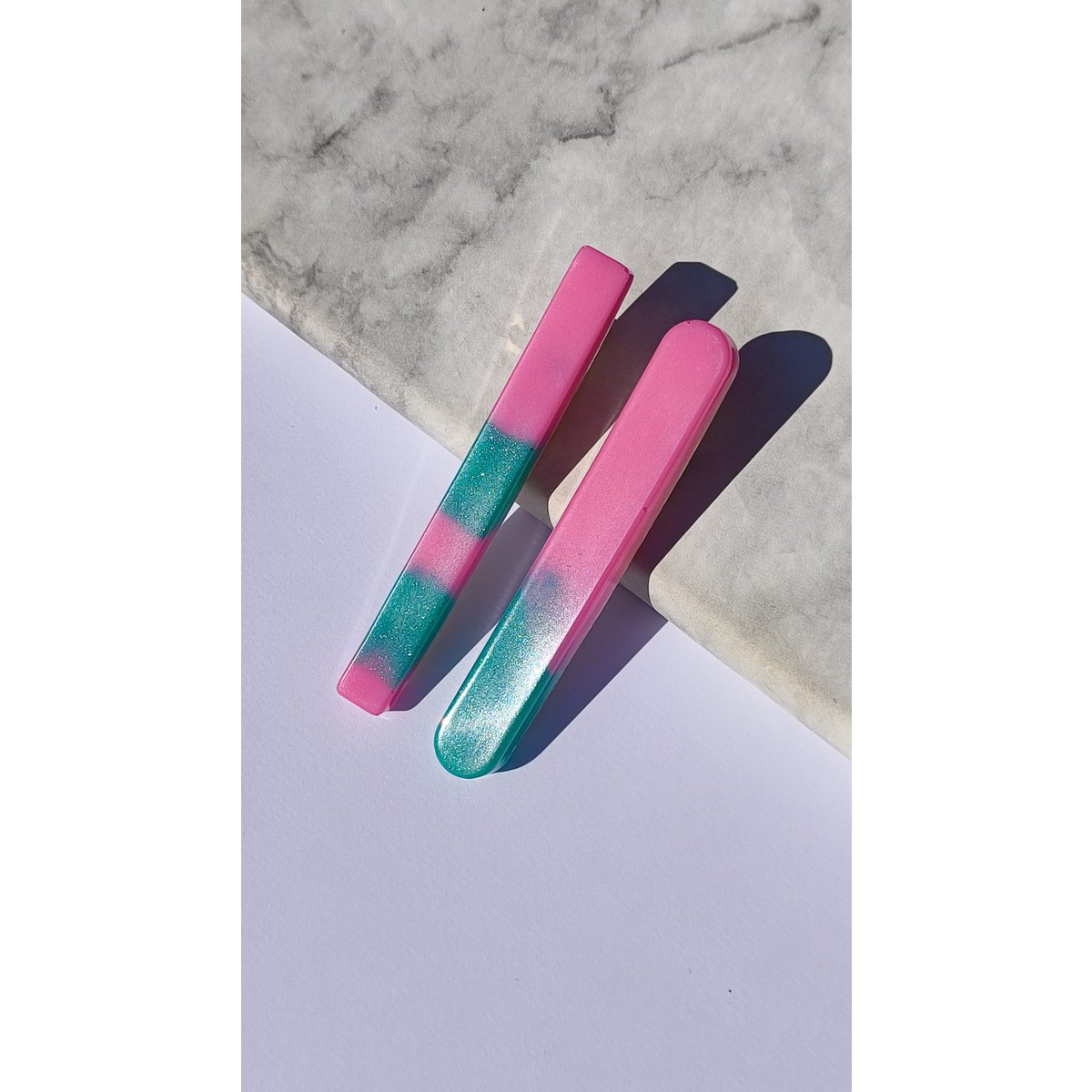 ⋒ RESIN HAIR CLIP PACK - BUBBLEGUM (12 ITEMS) ⋒ 