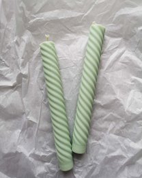 Candele Duo Spiral Taper (Tesoro Turchese) | candela per la cena