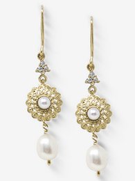 Pendientes de Filigrana con perlas