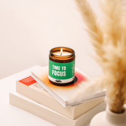 Gift Candle – FOCUS MOOD – Scented Handmade Soy wax