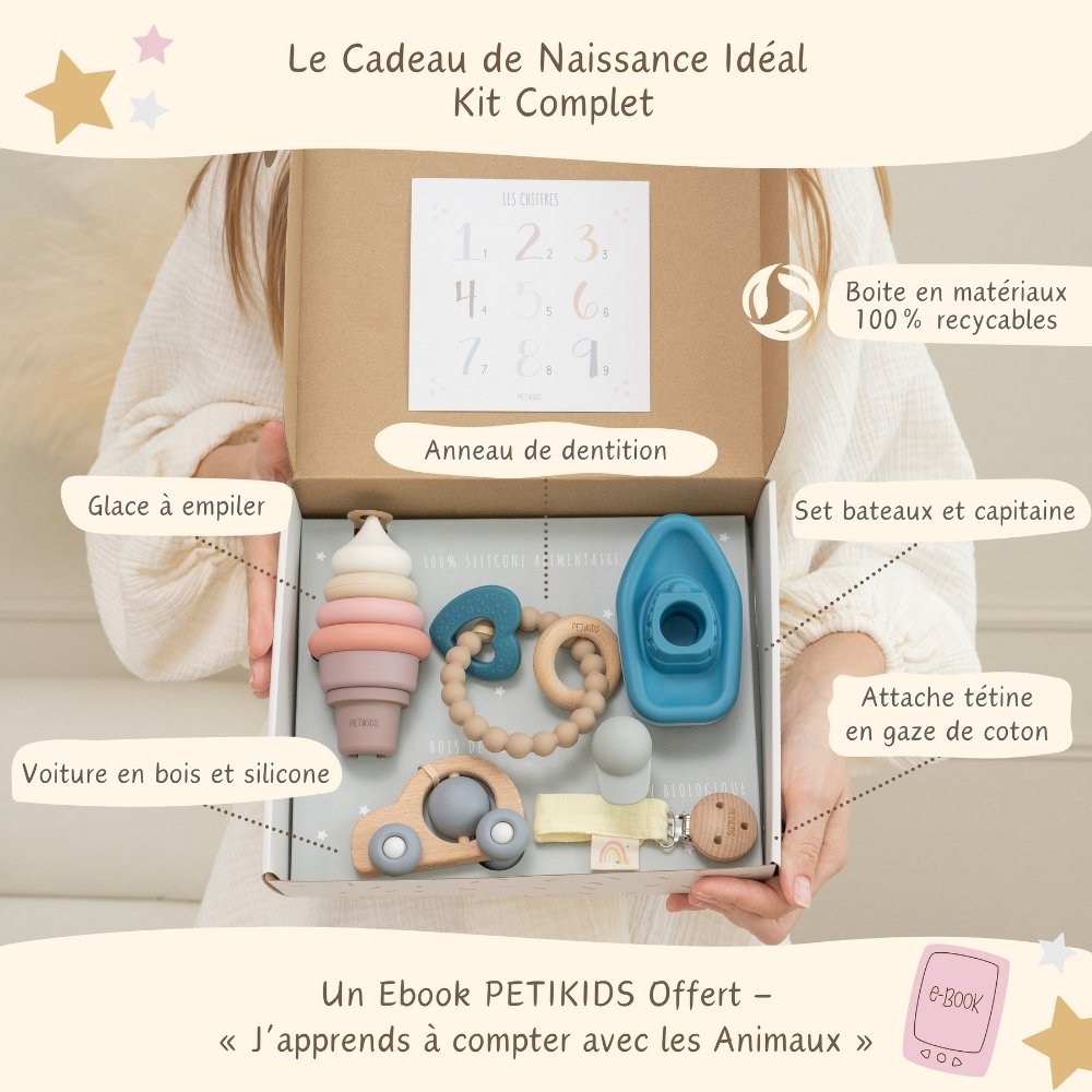 Montessori Awakening Box 3-36 months - Birth gift