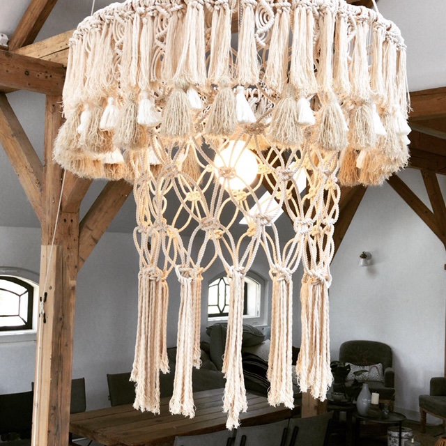 Lustre Macramé XXL
