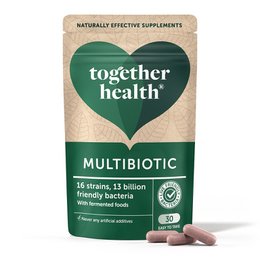 Multibiotic Fermented Food 30caps is a supplement that contains a multi-strain live bacteria formula to complement the existing gut flora. The product is 100% clean with no artificial additives or preservatives.