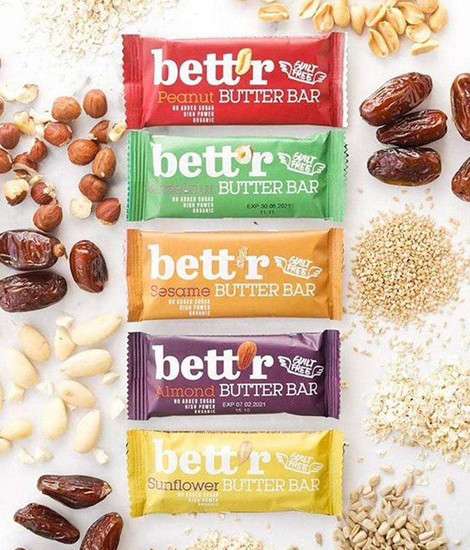 Almond Butter Bar, organic, Bett'r, 30g