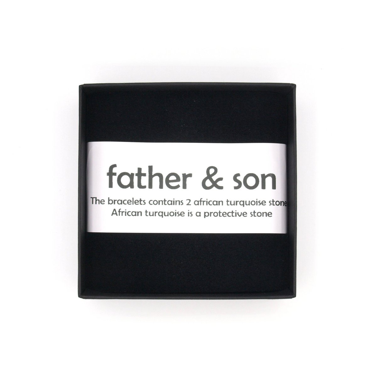 Father and son bracelet set Afr. Turquoise