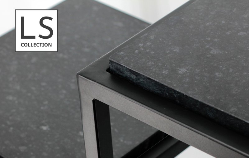 LS Collection® - Plant Table - Base - Kolonne - Plante -søjle - Sort - Søjle - Med butik - Plante Sesteut - 100x35x35cm - Piedestal - Tung - Robust - Plantestand indeni