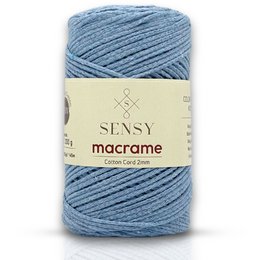 Sensy Premium 2 mm - 160 yards 100 % genanvendt bomuldsmacrame-ledning