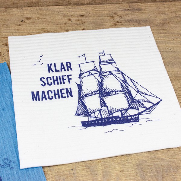 Sponge cloth clear the ship