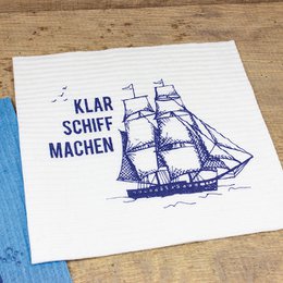 Sponge cloth clear the ship