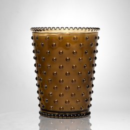 Simpatico Hobnail Glass Candle 16oz %2312 Nutmeg