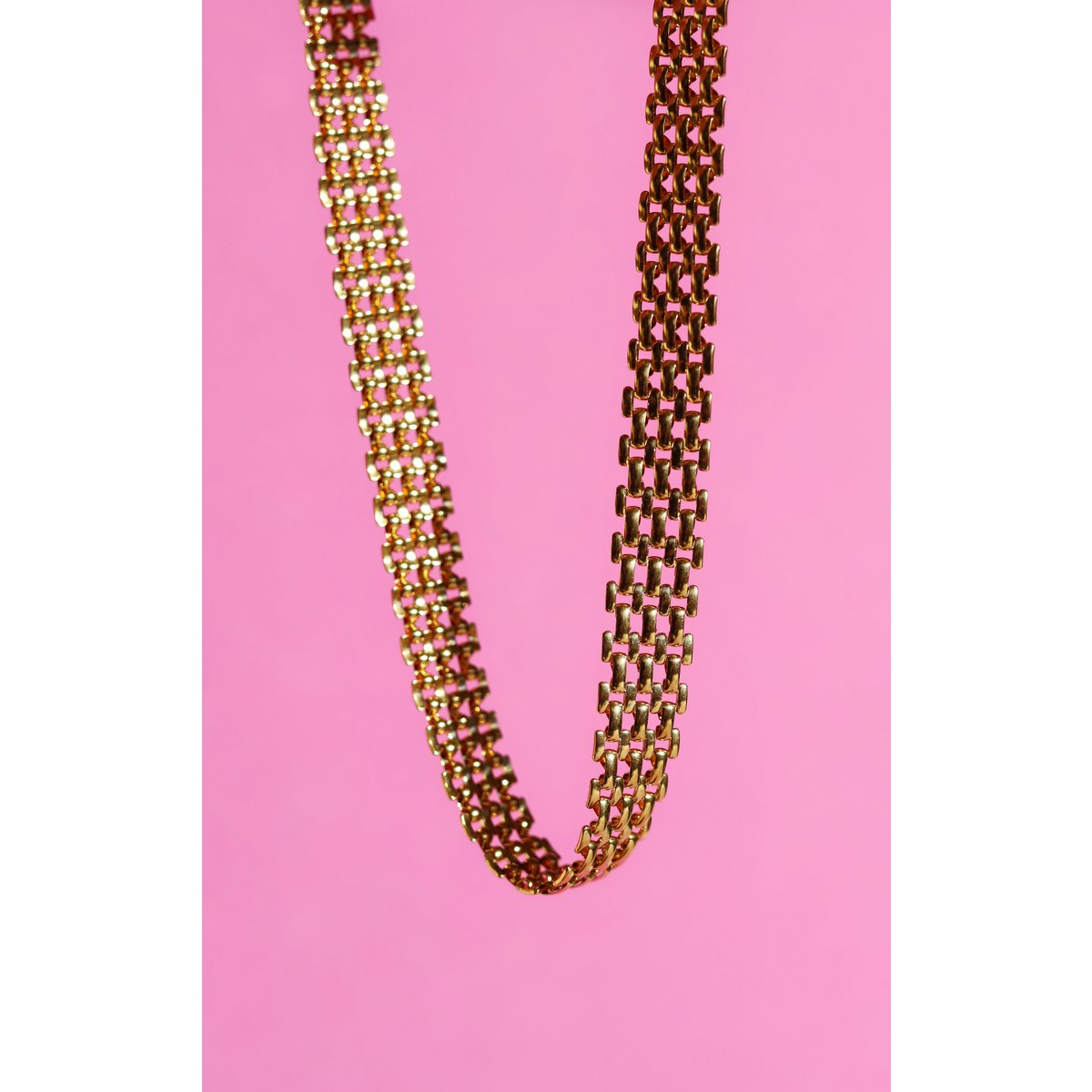 Oliveira – Gold-Silber-Mesh-Choker-Halskette