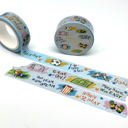 Washi Tape "Fodbold" - Dynamisk design til rigtige fodboldfans
