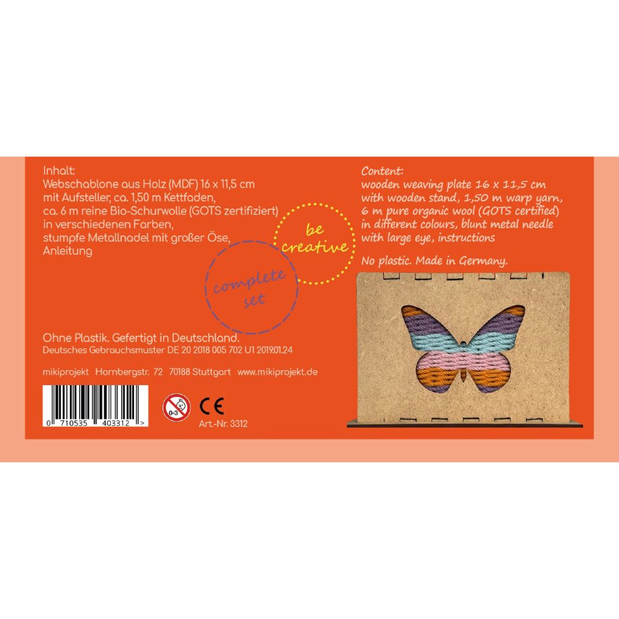 Kit para tejer mariposas