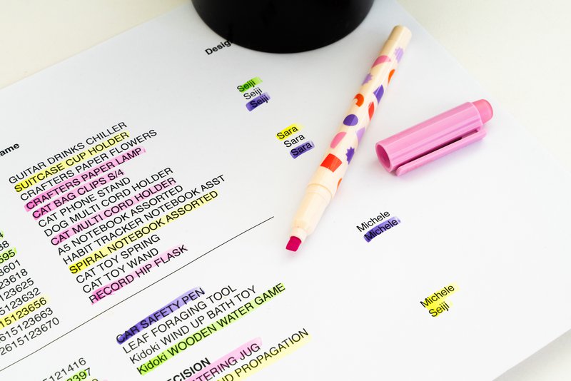 Löschbare Textmarker von Inkerie