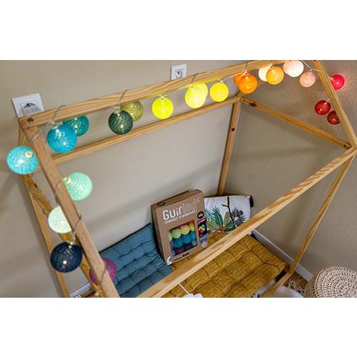 Harlequin Remote Control LED USB Cotton Ball Light Garland