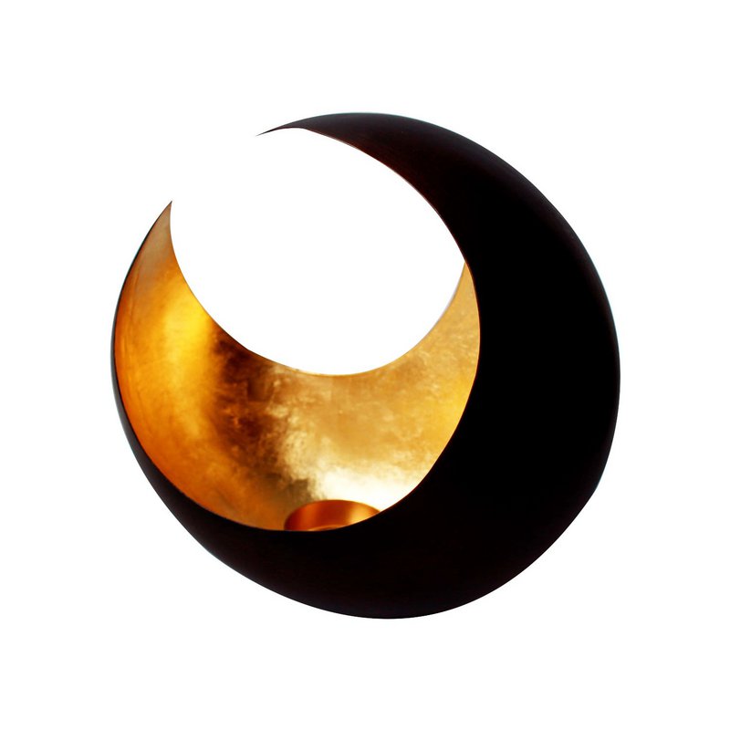 Tealight holder, Luna bronze / golden 18cm