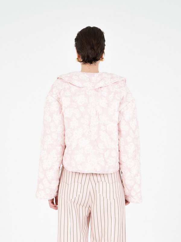 Heavenly Floral-Print Puffer Jacket