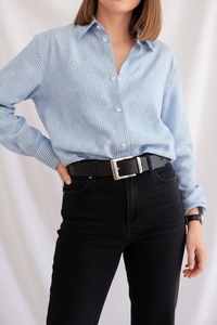 Cotton striped shirt and hearts