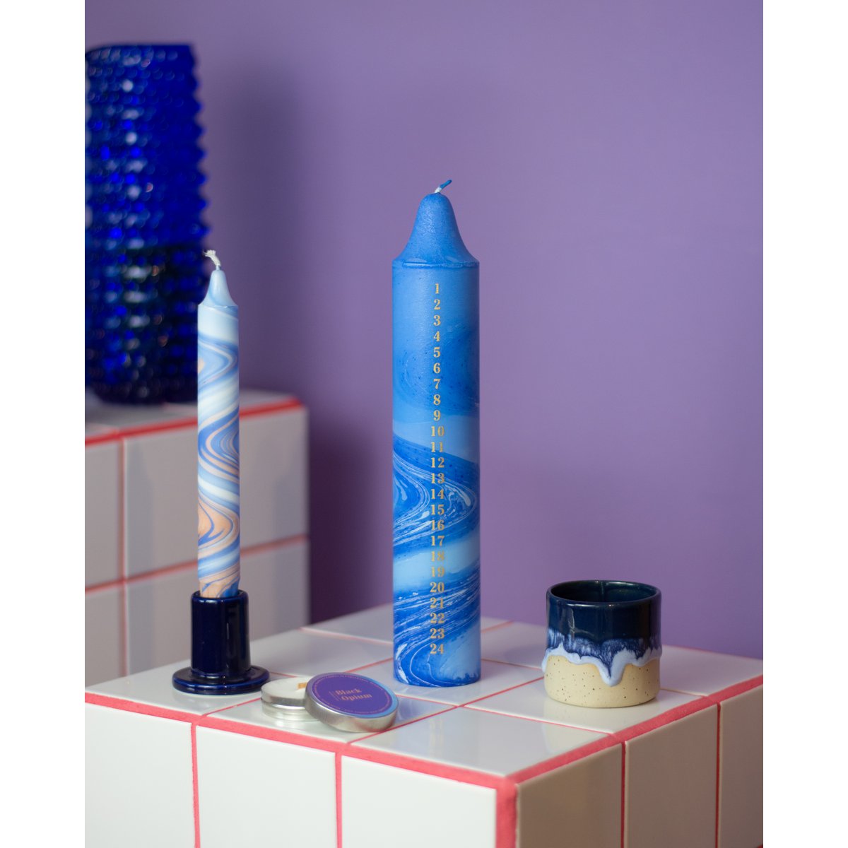 Adventskaars Kobaltblauw, Kerstkalender