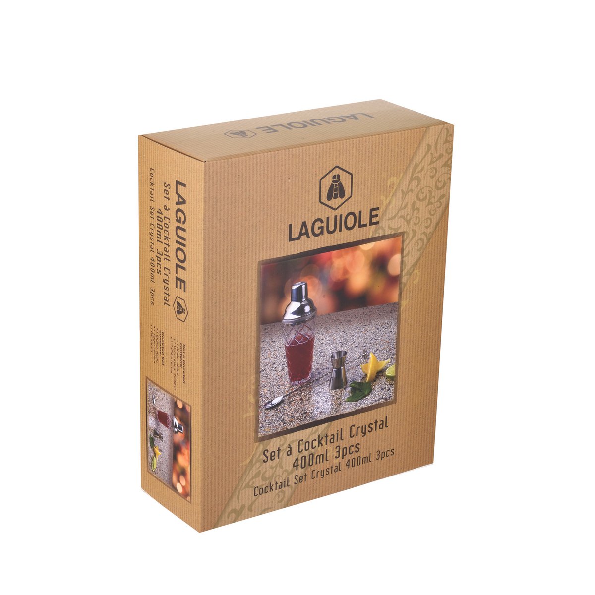 Zestaw koktajli kryształowych 3 - 400 ml