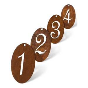 Rust metal Advent decoration numbers 1 - 4 | Christmas decoration Advent numbers