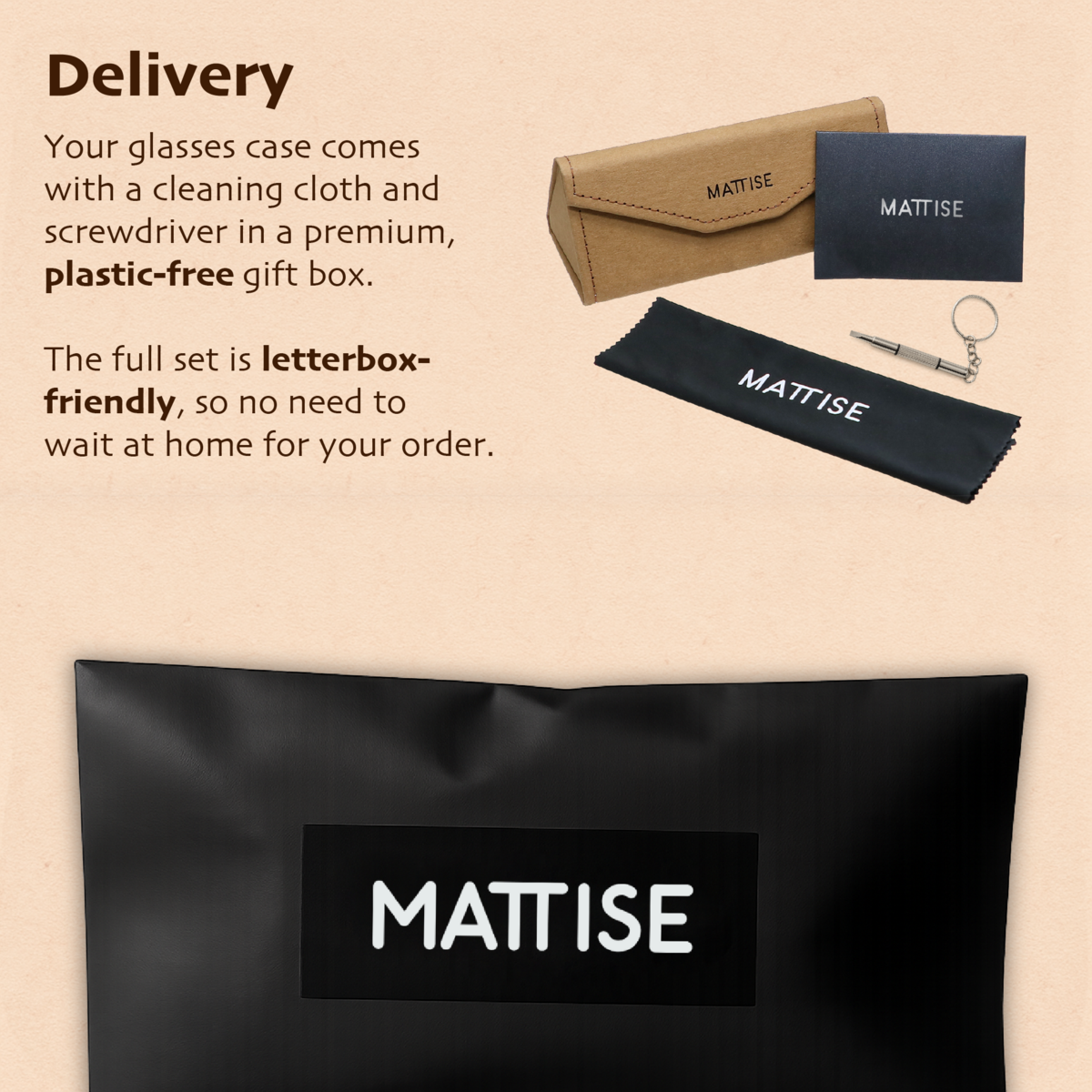 Handmade Glasses Case made of Kraft Paper — Foldable Glasses Case for Women and Men — Vegan Hard Case Eyewear Box — Eco-friendly Glasses Pouch — Unisex
