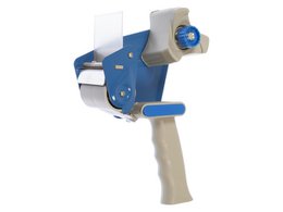 Tape dispenser Raadhuis met 2 rollen transparant PP tape 48mmx66m low noise