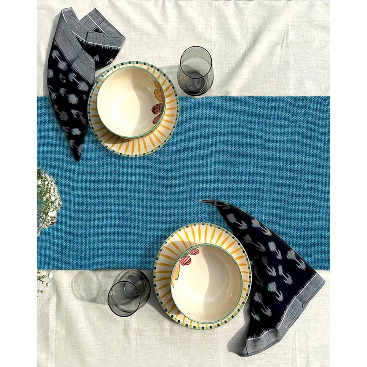 Tafelplacemats – Jute-polyestermix, hittebestendig – 30x40 cm (set van 4)