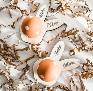 Egg dopje paashaas | happy Easter